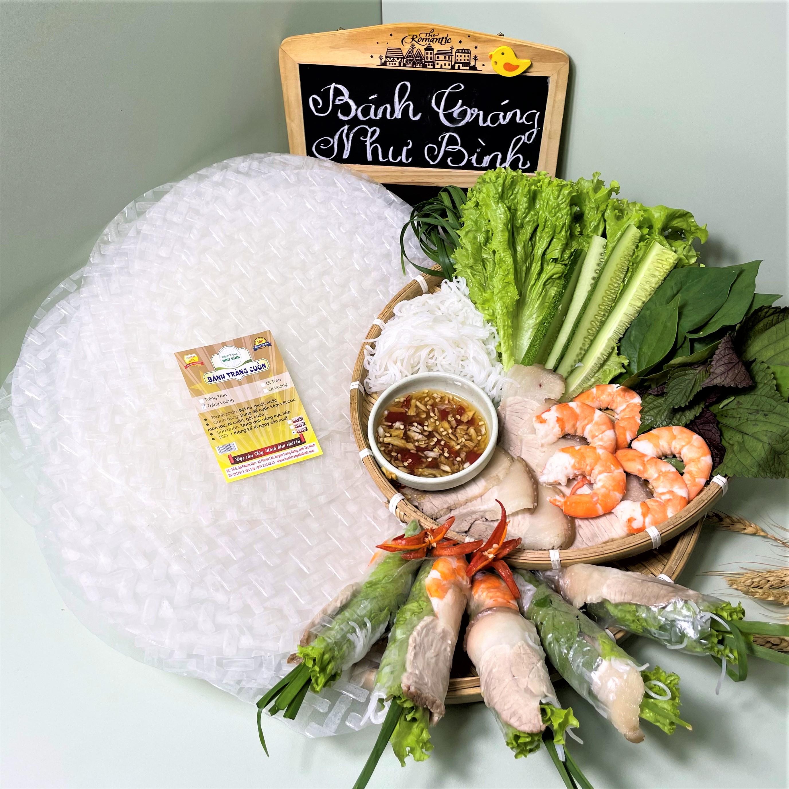 Bánh Tráng TRẮNG TRÒN Như Bình Mỏng Dẻo Cuốn Ăn Kèm Rau NGON KO THỂ CƯỠNG