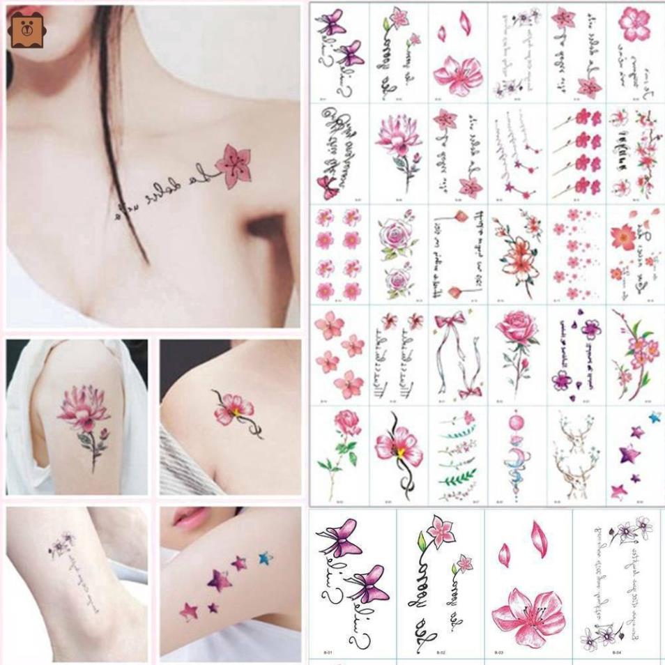 [bán sỉ] miếng dán hình xăm 3D tattoo tạm thời nhiều họa tiết độc đáo an toàn chống thấm