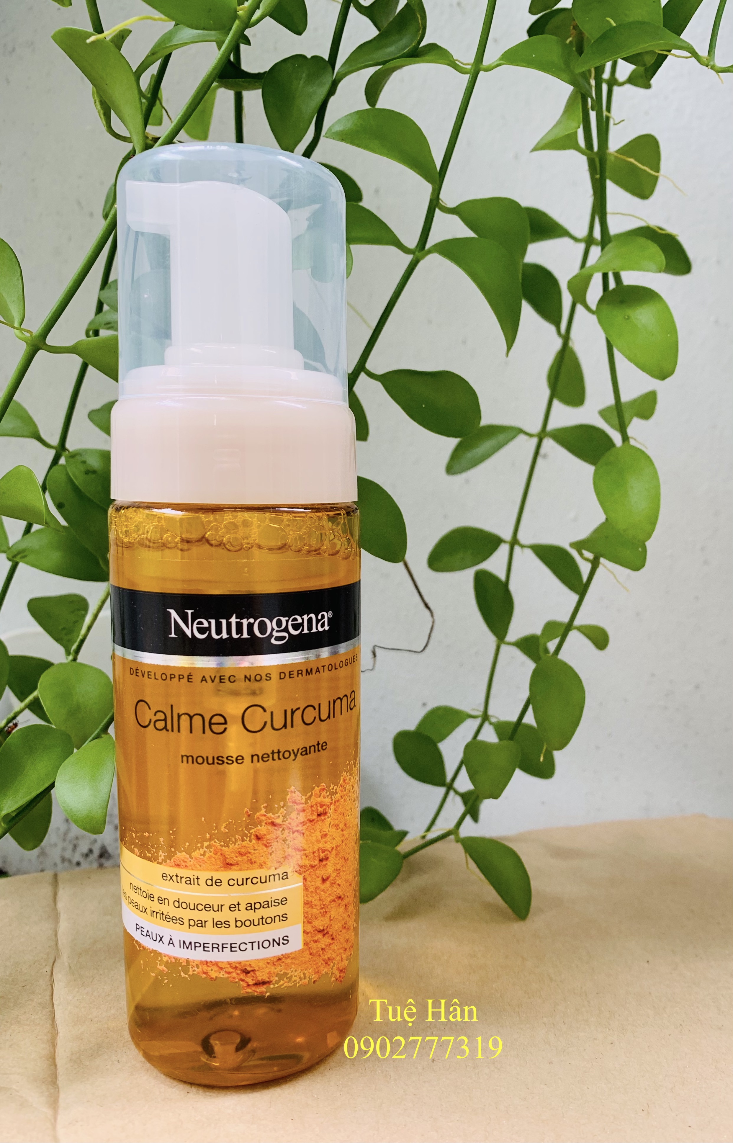 [HCM]Sữa rửa mặt tạo bọt Neutrogen nghệ Calme Curcuma 150ml