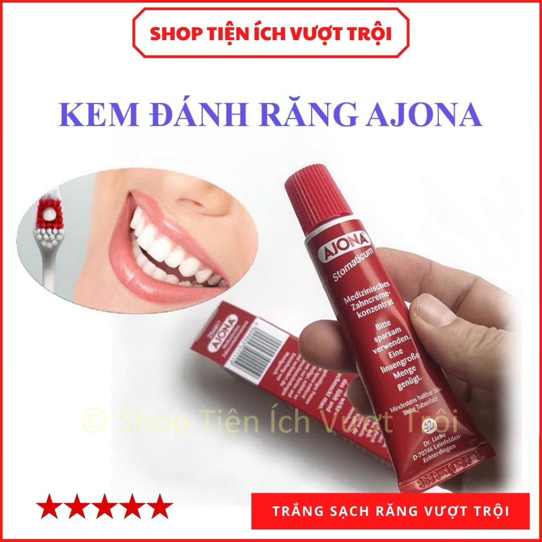Kem đánh răng Ajona sản xuất tại Đức, chất lượng cao, bảo vệ toàn diện khoang miệng, trắng răng, thơm mát tự nhiên-Tiện Ích Vượt Trội