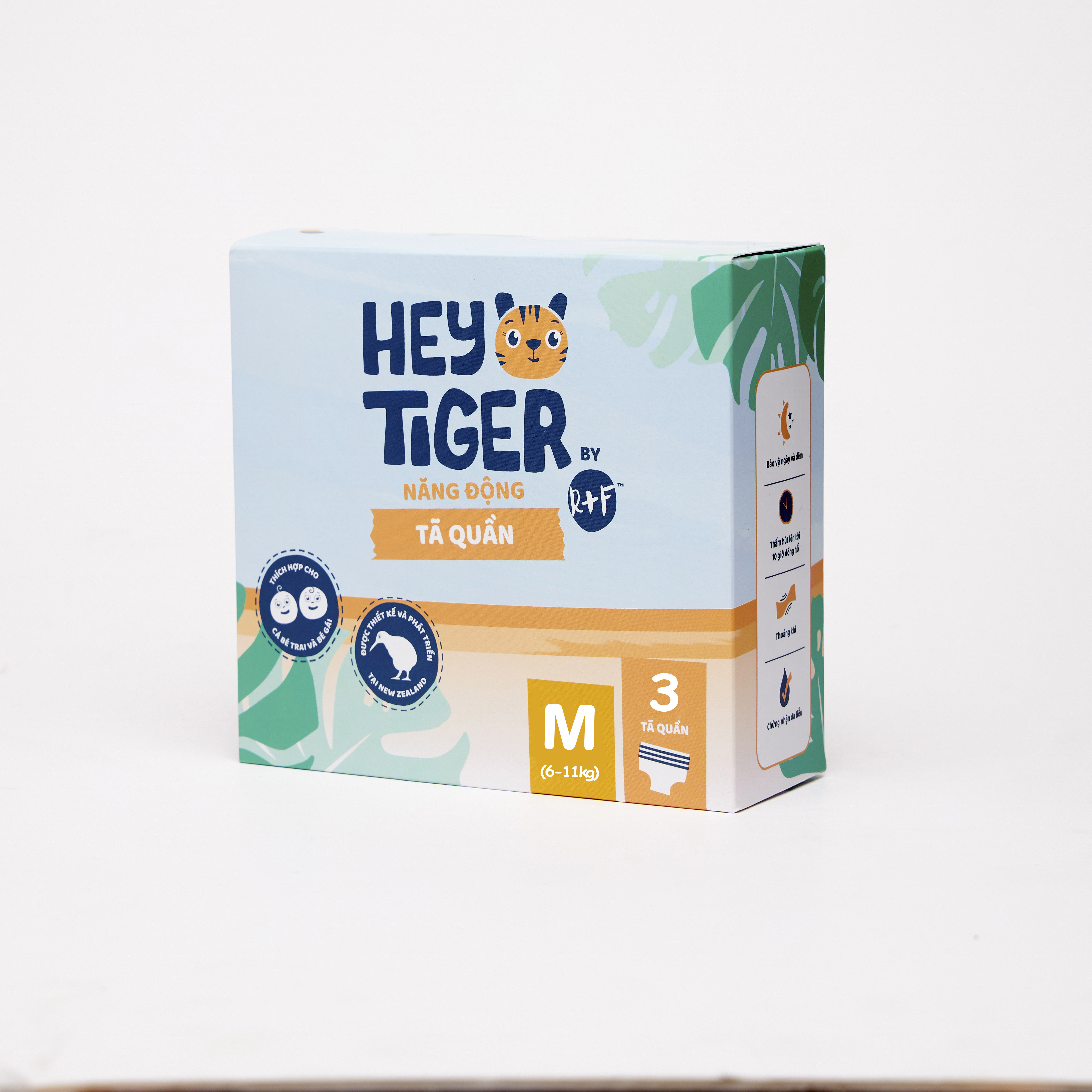 Tã/bỉm quần hey tiger jumbo size m 3 miếng