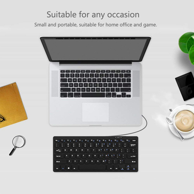 [Voucher 7% Max 800K] Bàn phím Bosston K1000 mini kết nối USB- Keyboard Mini Dùng cho máy tính văn phòng tiện dụng - Bảo hành 1 đổi 1