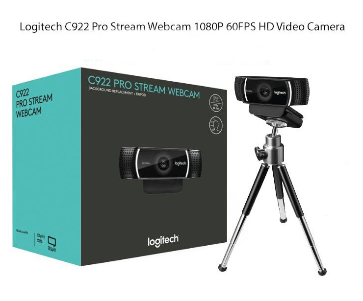 Webcam Logitech C922 Pro Stream full HD tặng phần mềm bản quyền XSplit Broadcaster, tặng chân, phần mềm livestream hỗ trợ màn hình xanh, Logitech C920E full HD, đăng ký bảo hành chính hãng theo seri trên website hãng Logitech.com
