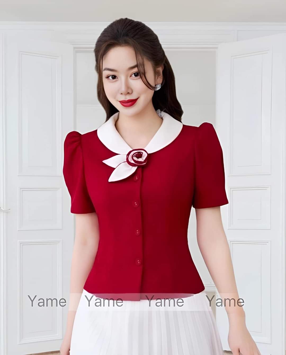 Áo kiêu công sở sang trọng quý phái b0044