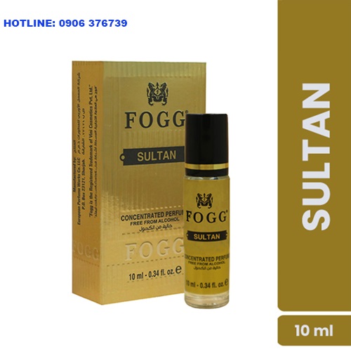 Tinh dầu nước hoa dubai - fogg sultan dành cho nam và nữ10ml