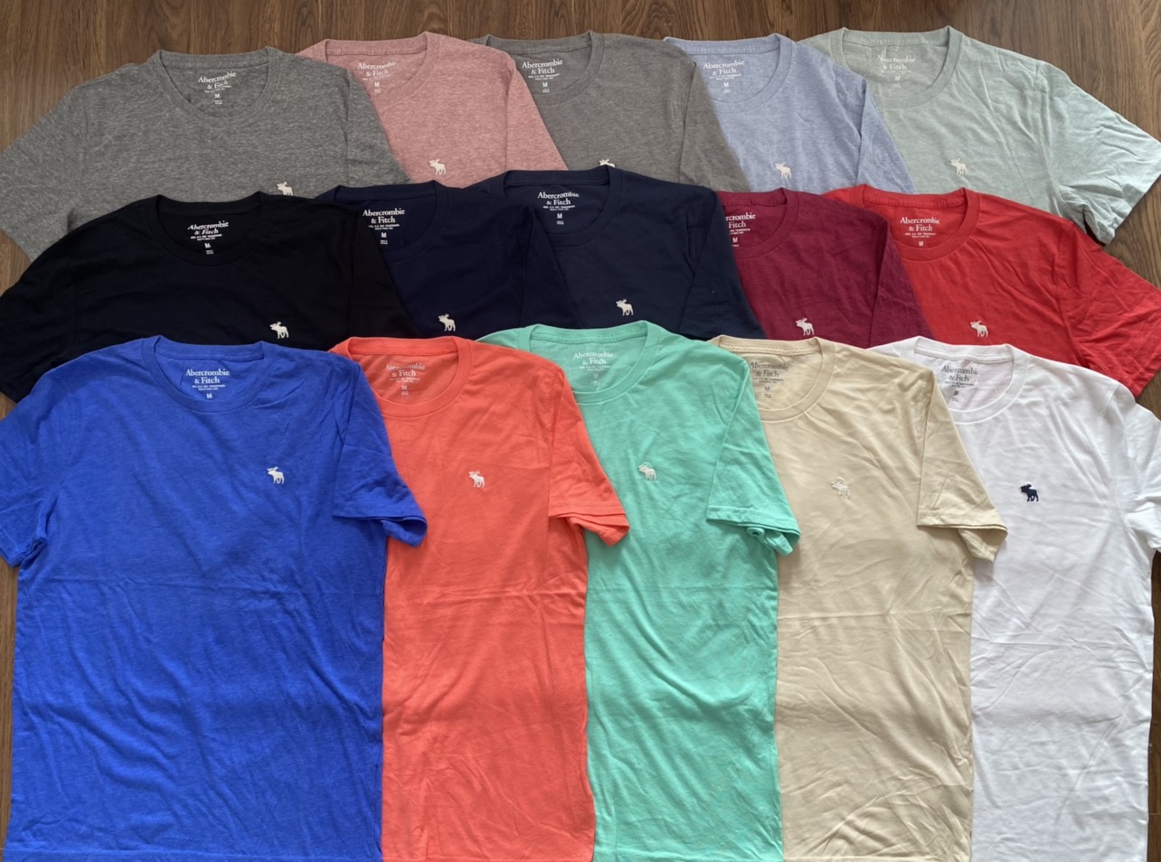 Áo thun Nam Abercrombie & Fitch cổ tròn Big size