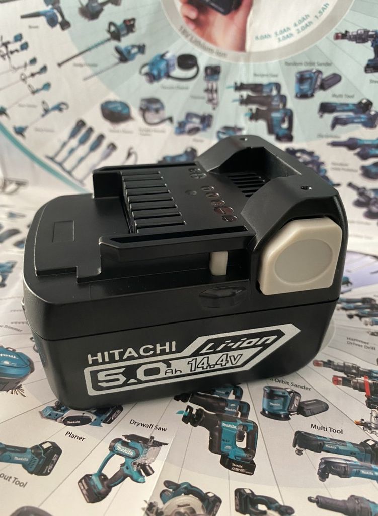 Pin hitachi 14.4v 5ah đóng cell samsung 25r, nhận sạc zin. tminn shop