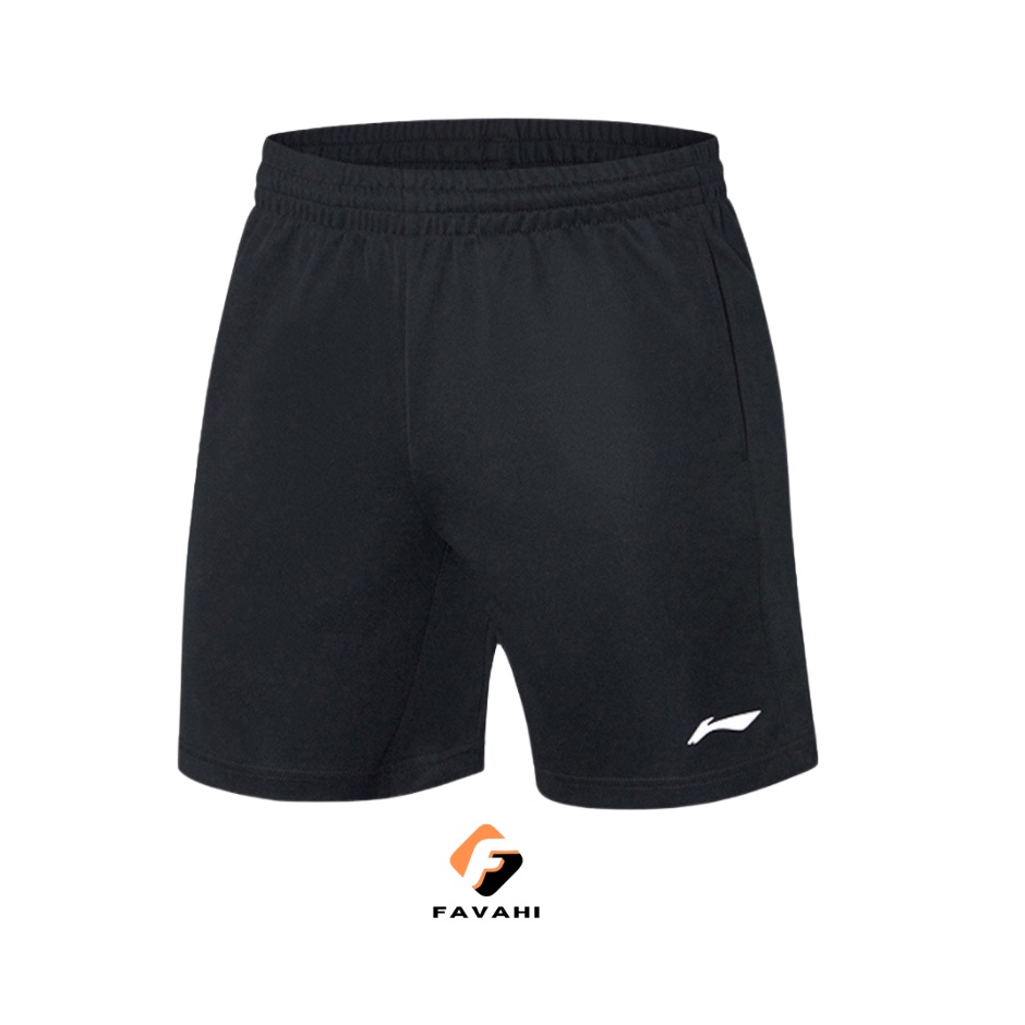 Quần short cầu lông li.ning mã q29 đen thi đấu cho nam dùng trong tập luyện và thi đấu cầu lông