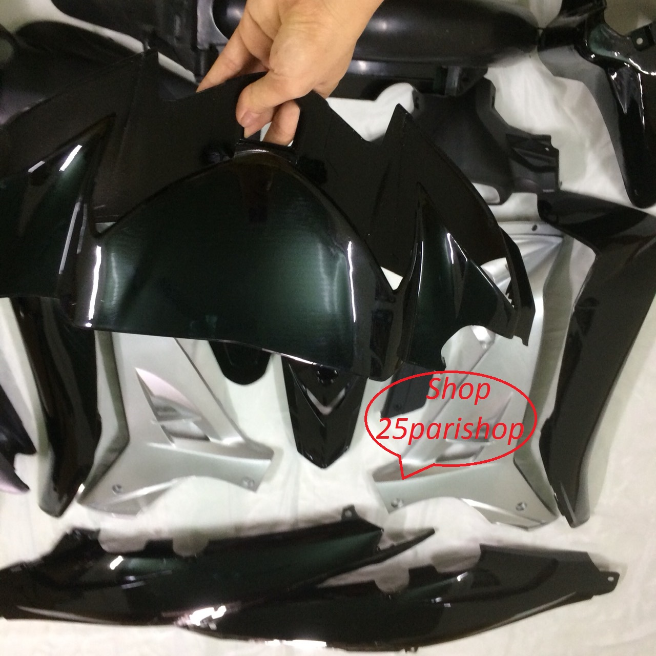 Bộ Dàn áo  xe sirius RC -SIRIUS  PHANH ĐĨA màu Đen ( Tặng Tem )  ,nhựa nguyên sinh cao cấp LOẠI 1