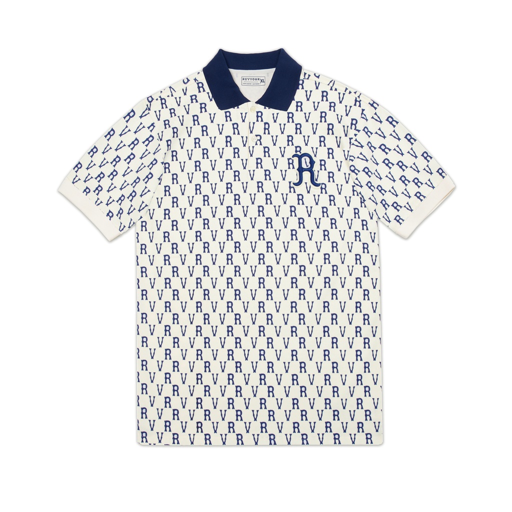 Áo polo nam magu monogram cotton cao cấp mát mẻ, mềm, mịn,phong cách,sang trọng - revvour