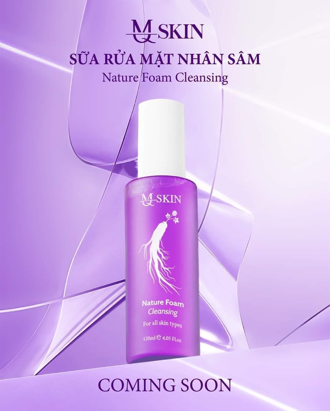 Sữa rửa mặt nhân sâm MQ Skin chính hãng