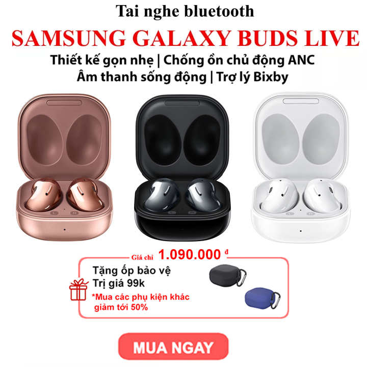 [Tặng ốp] Tai nghe Bluetooth Samsung Galaxy Buds Live 2020