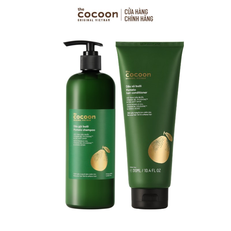 COMBO 1 Bigsize Dầu gội bưởi Cocoon 500ml + Dầu xả bưởi 310ml