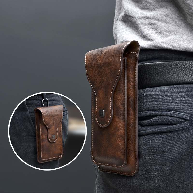 Túi đeo thắt lưng có 2 ngăn đựng điện thoại 6.5 inch