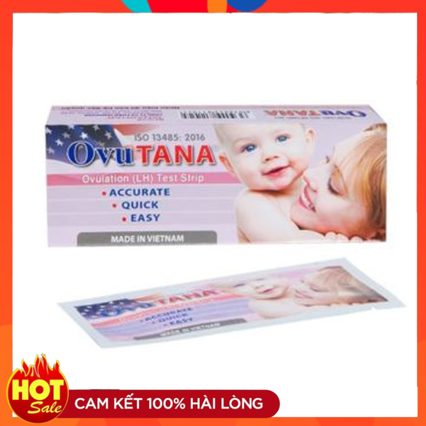 Que thử rụng trứng OVUTANA thử cho kết quả nhanh và chính xác (hộp 12 que)