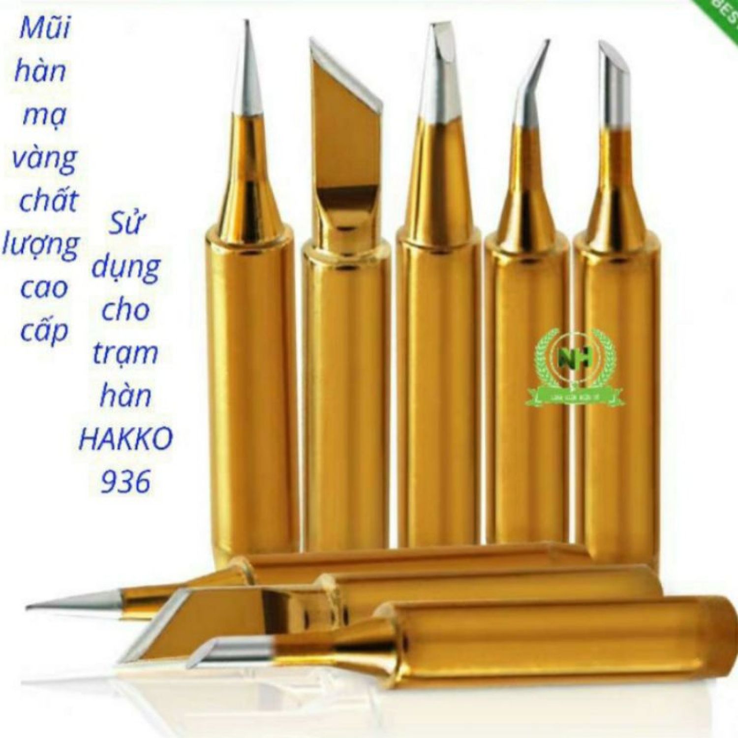 Mũi hàn hakko 900m không chì mạ vàng cao cấp sử dụng cho máy hàn tq 936, 937, 951, quick 936