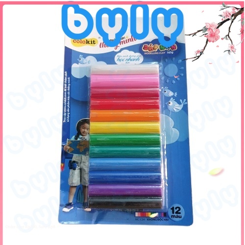 Đất sét - sáp nặn 8 màu và 12 màu 𝑻𝒉𝒊𝒆̂𝒏 𝑳𝒐𝒏𝒈 colokit mc-c03 mc-c04 - byly shop