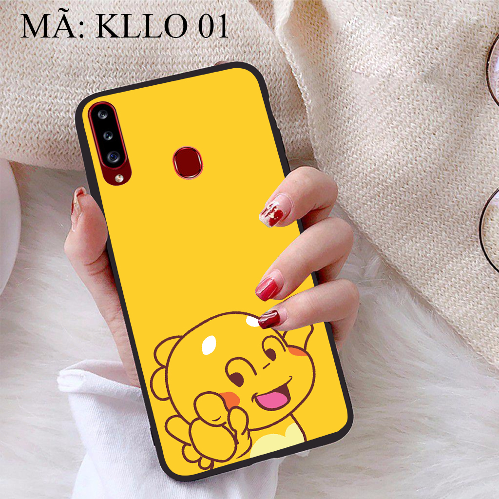 Ốp lưng iCase dành cho Samsung Galaxy A20S viền dẻo TPU BST Khủng Long Lai Ong