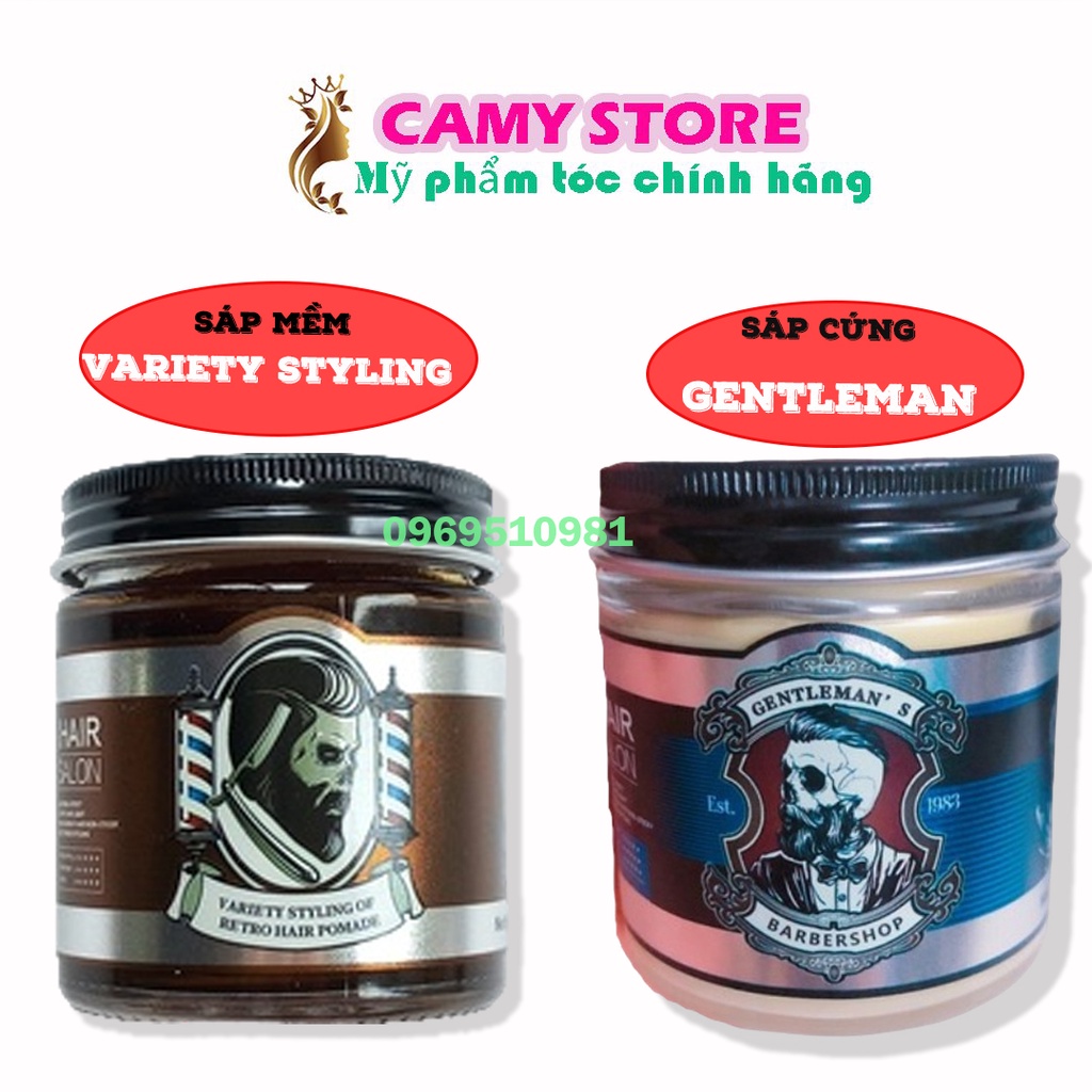 Sáp wax vuốt tóc gentleman"s clay wax & sáp hair salon variety styling of retro pomade chính hãng
