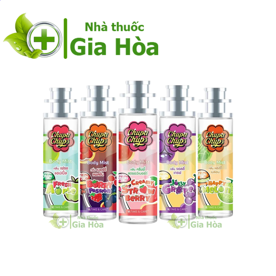  Nước hoa xịt thơm cơ thể toàn thân Body Mist  Take & Care  Chupa Chups mùi hương kẹo ngọt độc đáo 