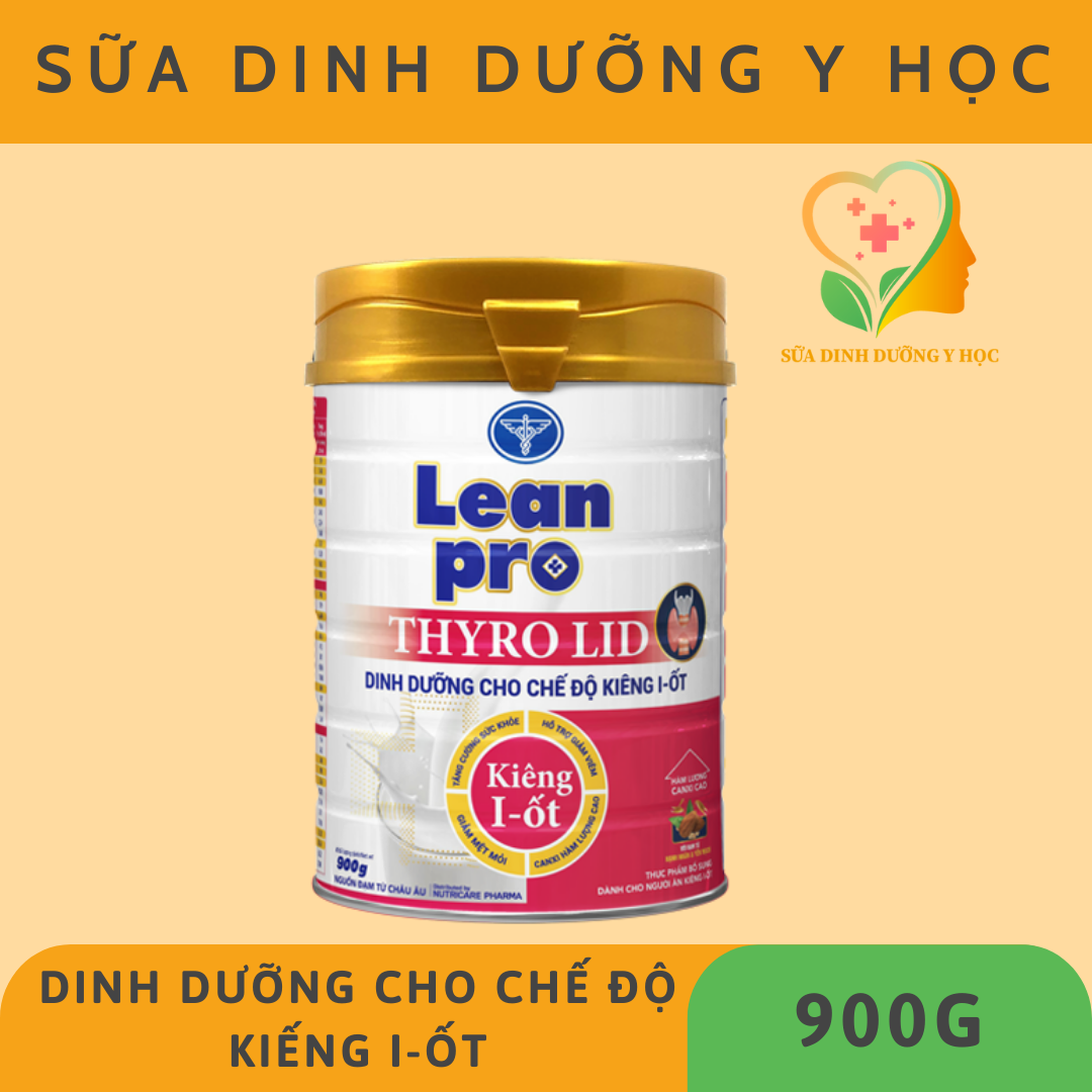 Sữa Bột Lean Pro Thyro Lid - Dinh dưỡng cho người kiêng I-ốt, bệnh lý tuyến giáp -900g