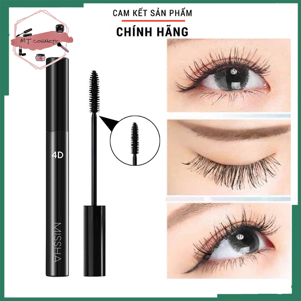 [HCM]MASCARA KHÔNG LEM SIÊU DÀY MI MISSHA 4D KHÔNG THẤM NƯỚC chính hãng Hàn Quốc 100%