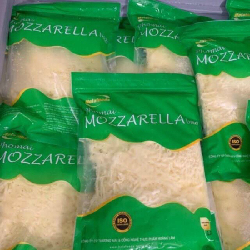 Phô mai Mozzarella bào sợi - Túi 1Kg (giao tphcm)