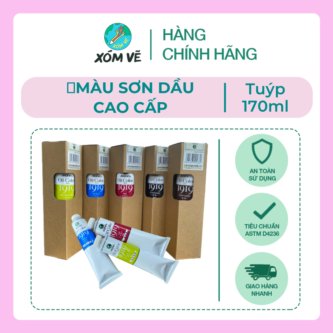 Màu sơn dầu, màu vẽ sơn dầu Maries tuýp 170ml