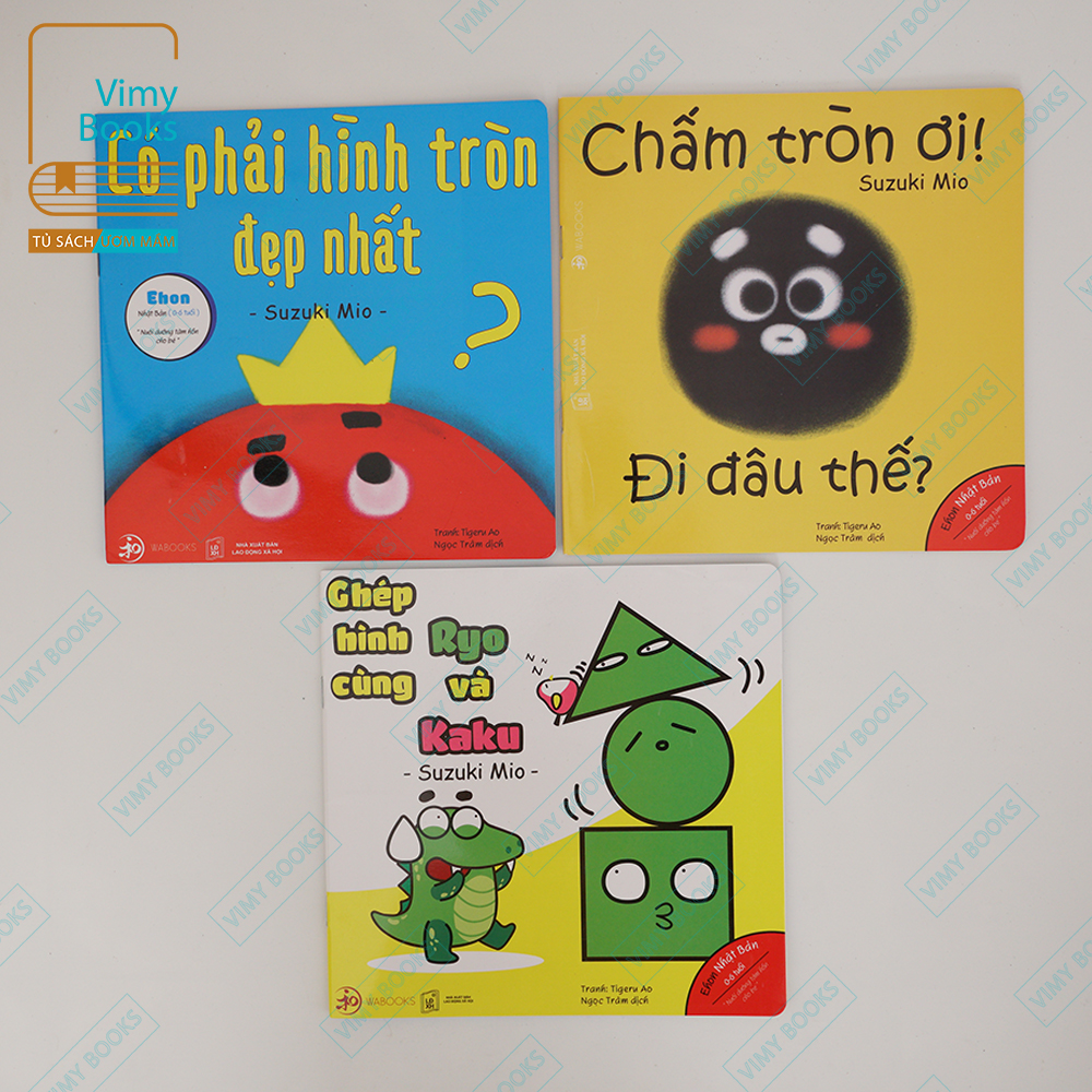 Sách - ehon hình khối - combo 3 quyển - dành cho bé từ 0-6 tuổi
