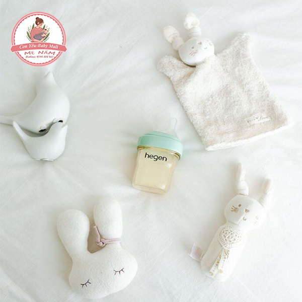 Full box bình sữa hegen ppsu 150ml núm ti dành cho bé 1-3 tháng tuổi
