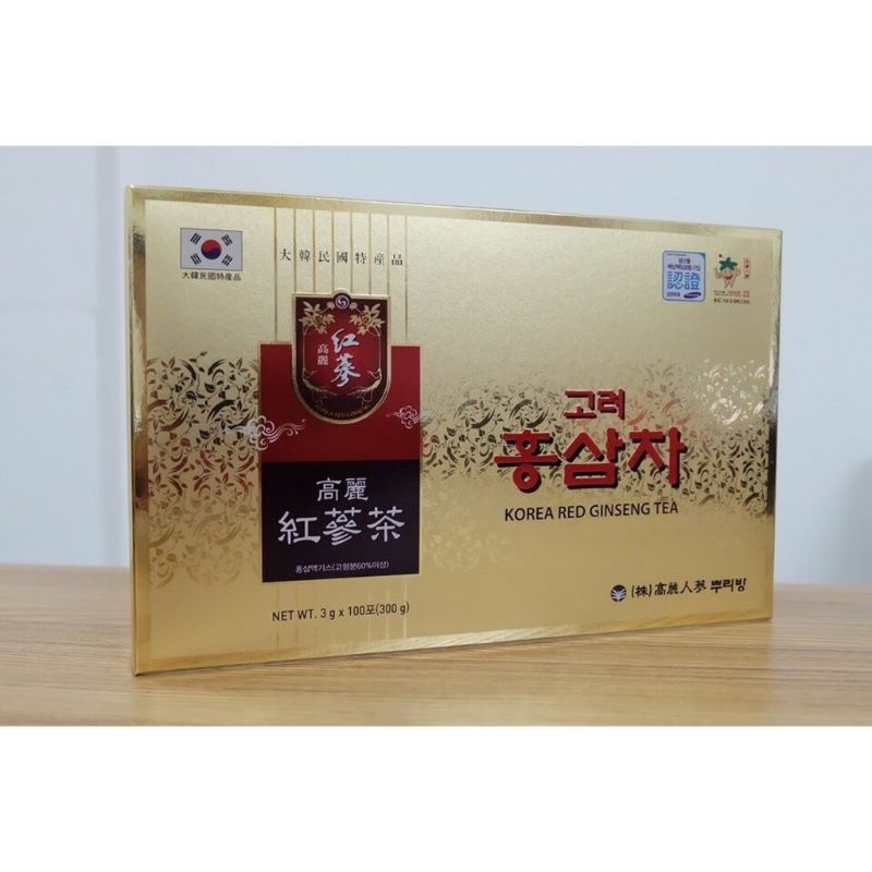 Hộp 100 gói trà hồng sâm hàn quốc korea red ginseng tea