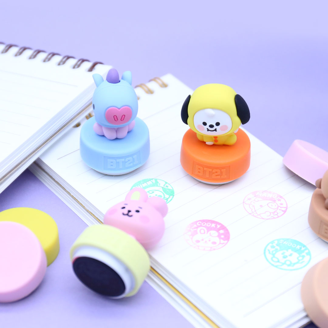 [Chính Hãng] Con Dấu In Hình Nhân Vật BT21 Baby Figure Stamp Wisdom