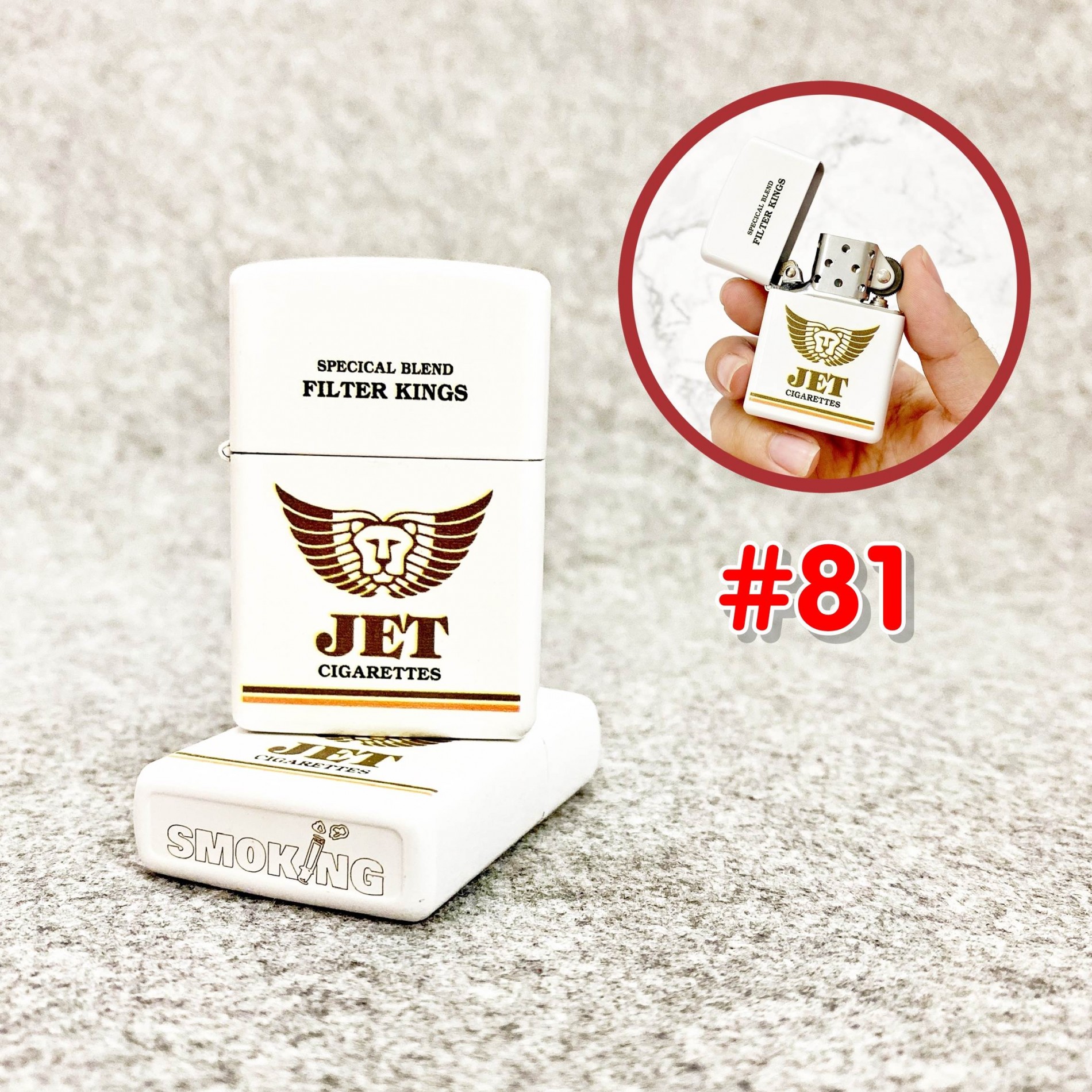 BẬT LỬA ZIPPO 2 MẶT HÌNH GÓI T_H_U_Ố_C L_Á CÁC KIỂU (XÀI XĂNG)