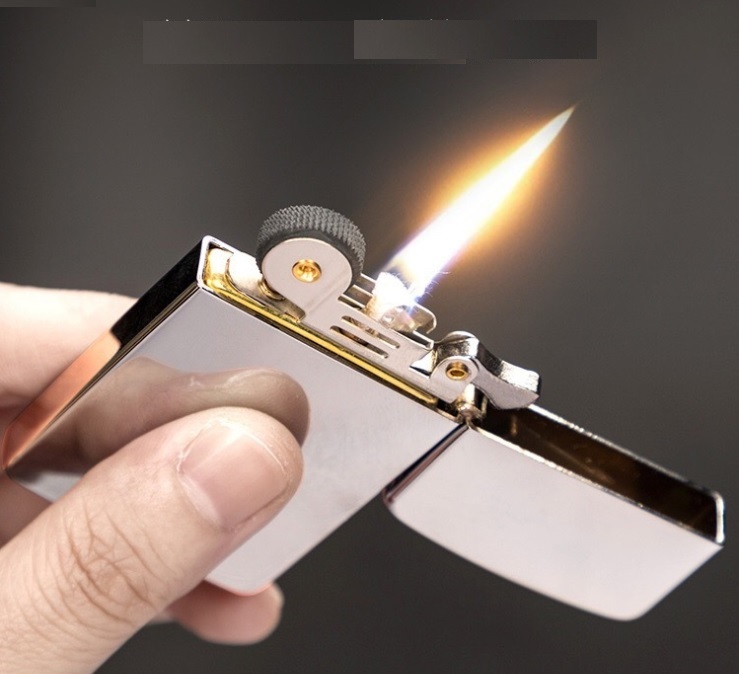 Bật lửa xăng đá cao cấp zorro 610 siêu mỏng , quẹt sang trọng đẳng cấp full hộp sang trọng