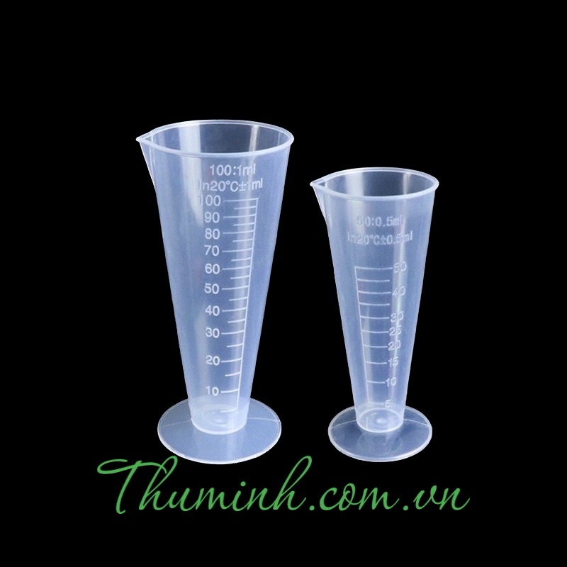 Ca đong 50ml, 100ml có vạch chia định lượng