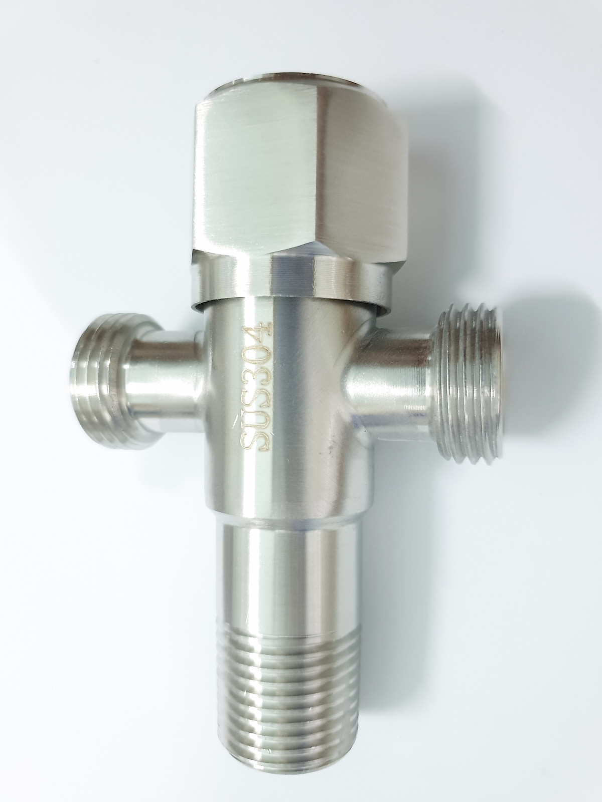 Van giảm áp 2 ngả, T Cầu, Van giảm áp lực nước Inox 304, Van góc 2 ngã 304, Van khóa chữ T inox 304