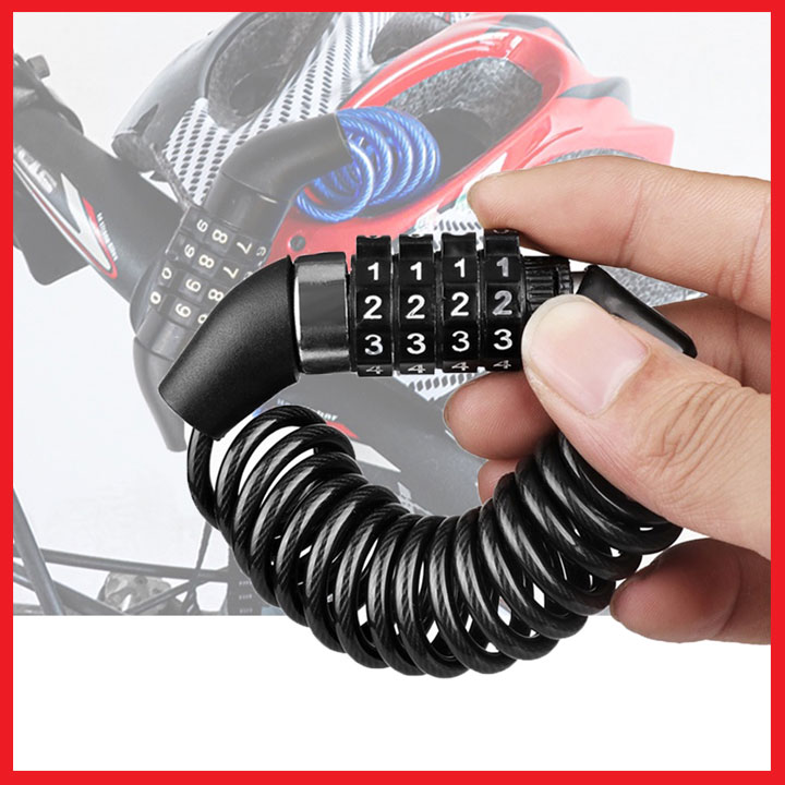 Khóa xe đạp thể thao chống trộm mật khẩu 4 số