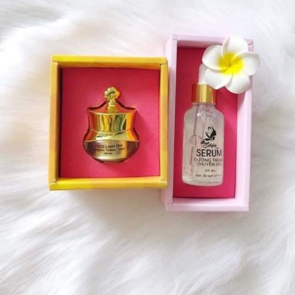 combo serum và Face Linh Chi