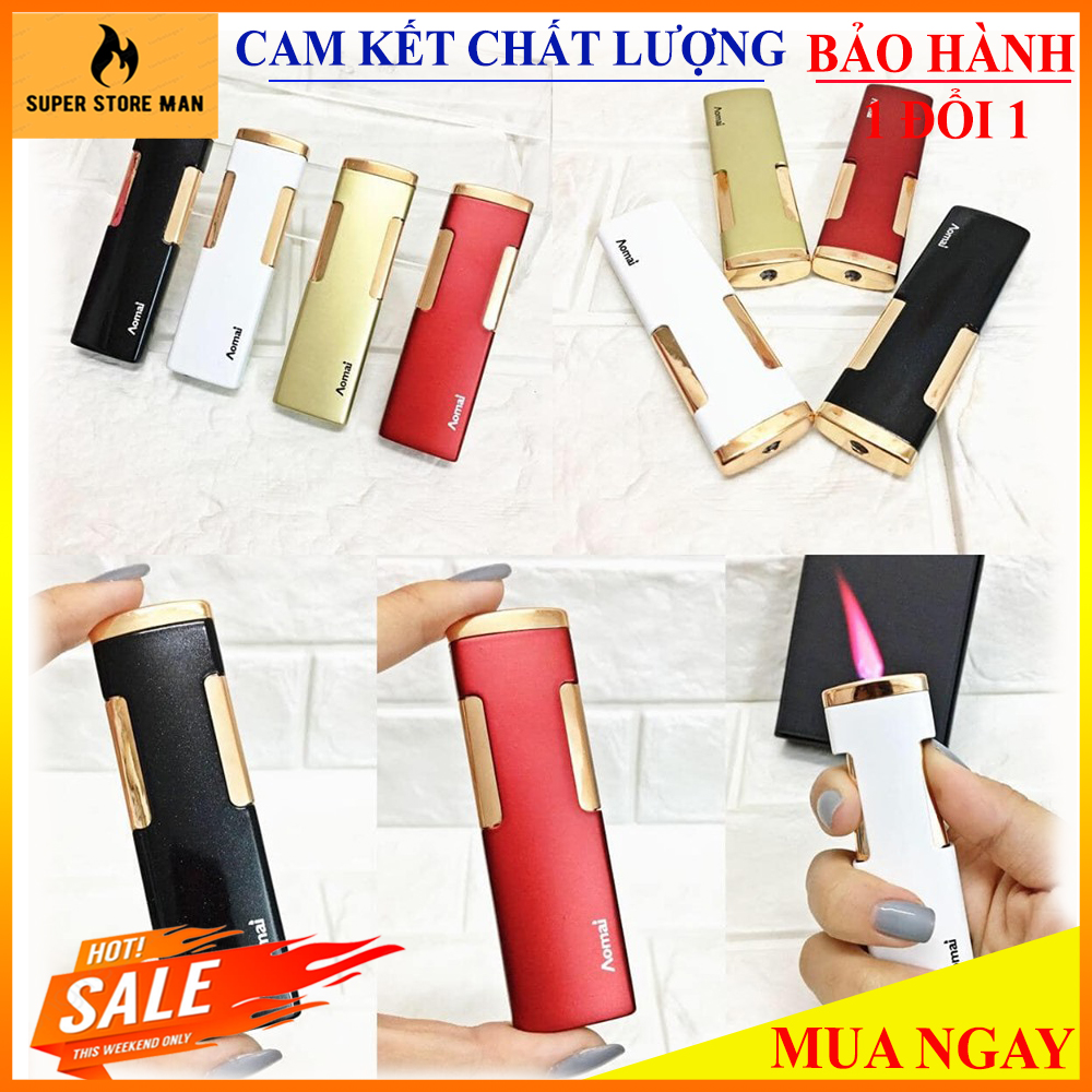 [HÀNG ĐỘC] – Bật Lửa, Hộp Quẹt Kim Loại Độc Lạ – Bật Lửa, Hộp Quẹt Bấm Ra Lửa – Nhiều Màu Cực Đẹp -  Loại Tốt Giá Rẽ - Độc Đáo Cực Chất Dành Cho Ace - Aomai 5203