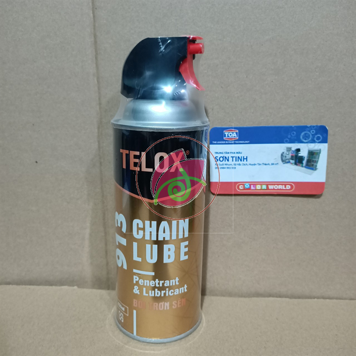 Chai xịt bôi trơn dưỡng sên xích Telox 913 450ML chuyên dùng dưỡng sên xe máy giảm tiếng kêu, giảm mài mòn, tăng tuổi thọ sên