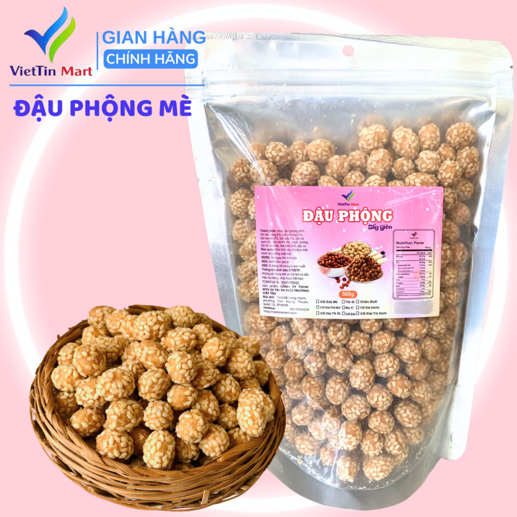  500gr Đậu phộng mè cốt dừa - Viettin Mart 