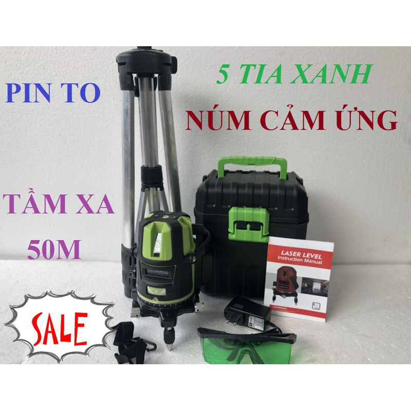 Máy cân bằng laser 5 tia xanh