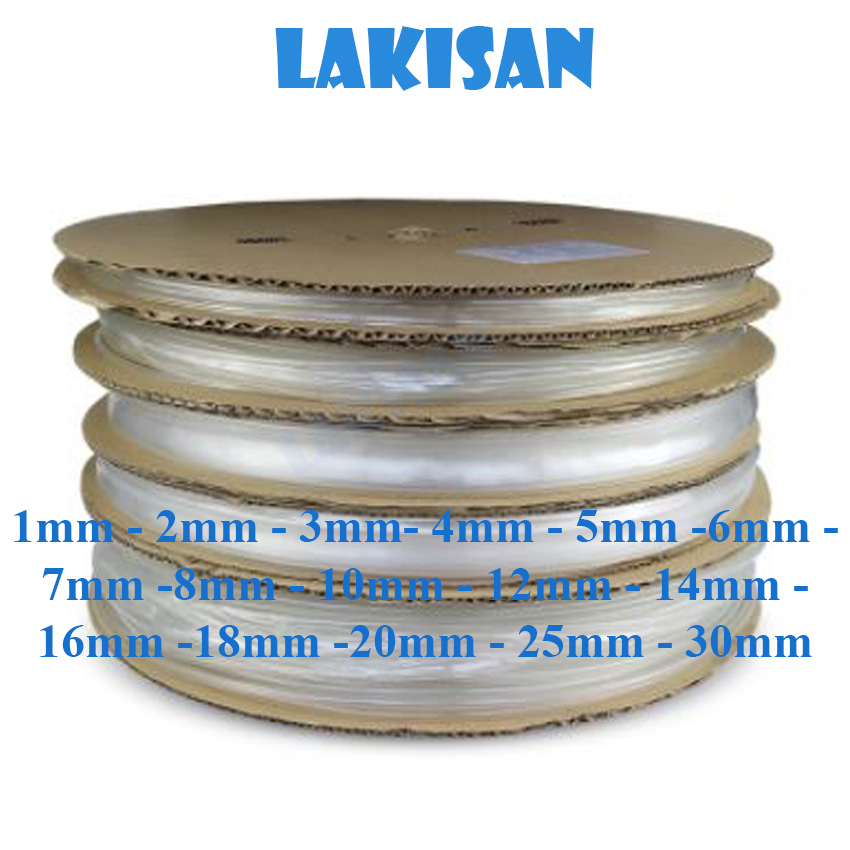 [5mét] Ống gen co nhiệt trong suốt 1-60mm