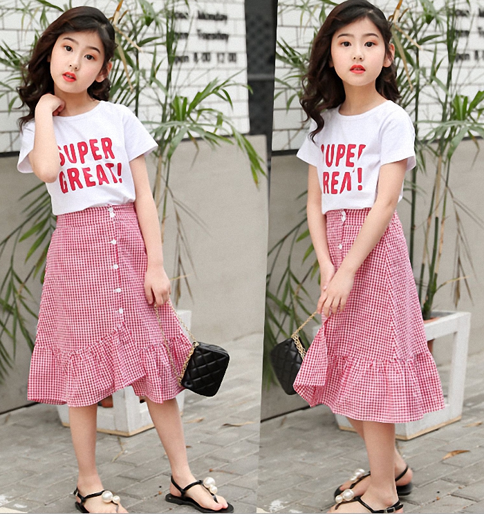 SÉT VÁY THÔ  VÀ ÁO COTTONG CHO BÉ GÁI TỪ 3 ĐẾN 14 TUỔI PHONG CÁCH HÀN QUỐC - VB07