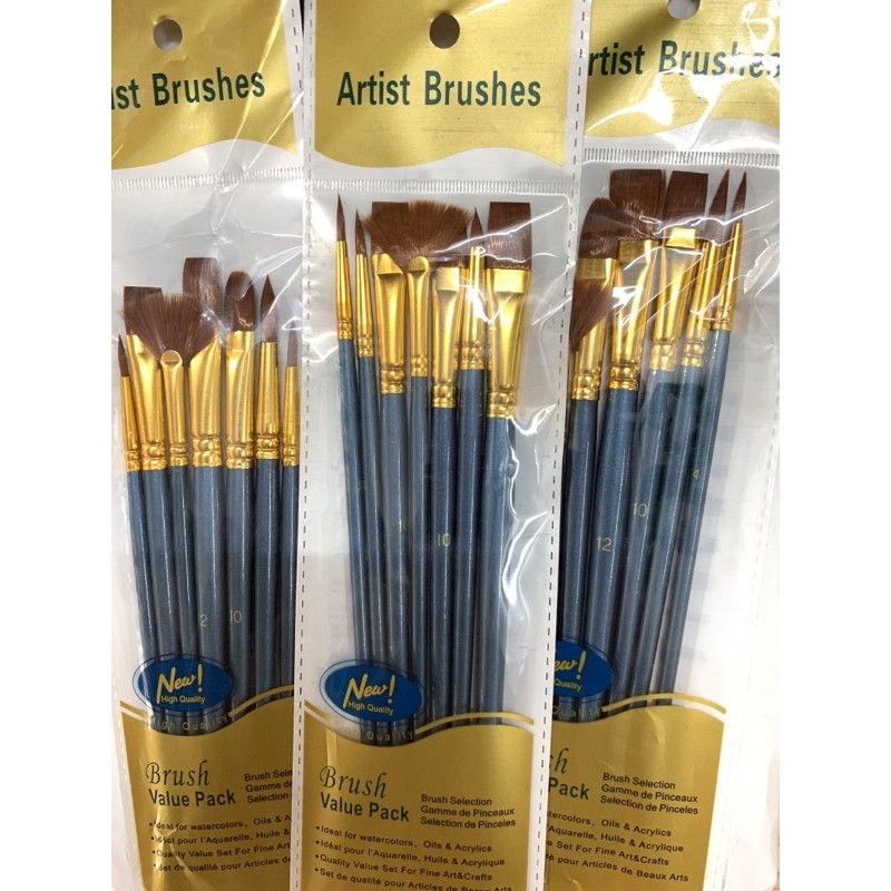 Bút Vẽ Màu Nước (1 Bộ 7 Cọ) Bộ Cọ Vẽ Tranh Số Hoá