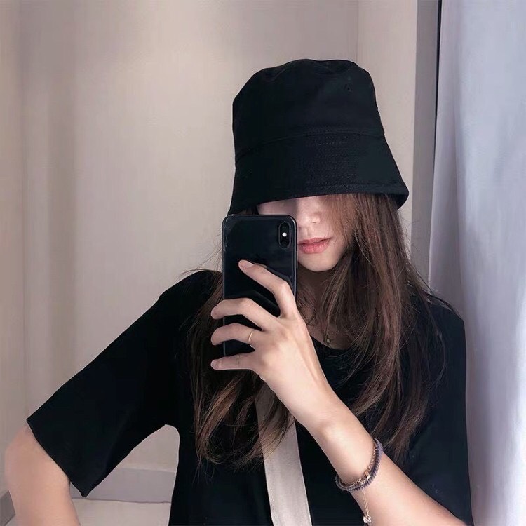Mũ Bucket Vành Cụp Trơn Nhiều Màu Phong Cách Unisex