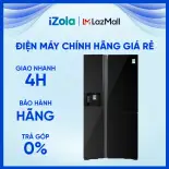[GIAO TẠI HCM] R-MX800VGV0(GBK) - Tủ lạnh Hitachi Inverter 569 lít Side By Side R-MX800VGV0(GBK) - Hệ thống làm lạnh quạt kép, Ngăn rau quả giữ ẩm, Chuông báo khi quên đóng cửa