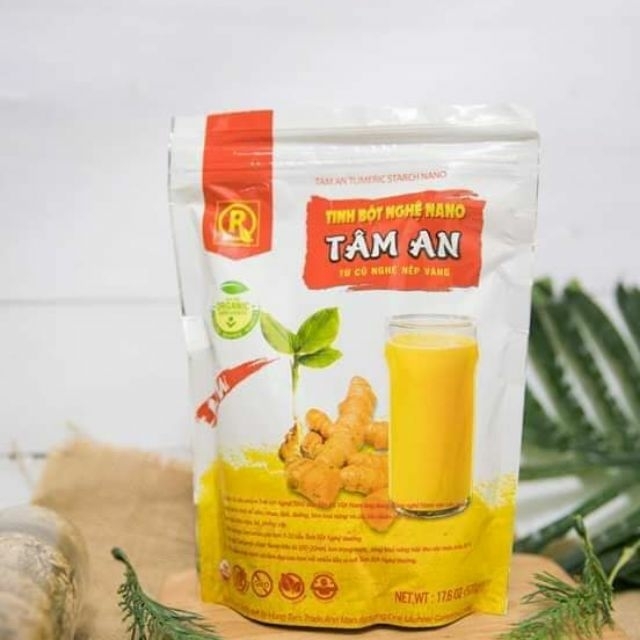 TINH BỘT NGHỆ NANO TÂM AN - Nano Curcumin 500gr -FREE SHIP -TRỢ GIÁ MÙA DỊCH