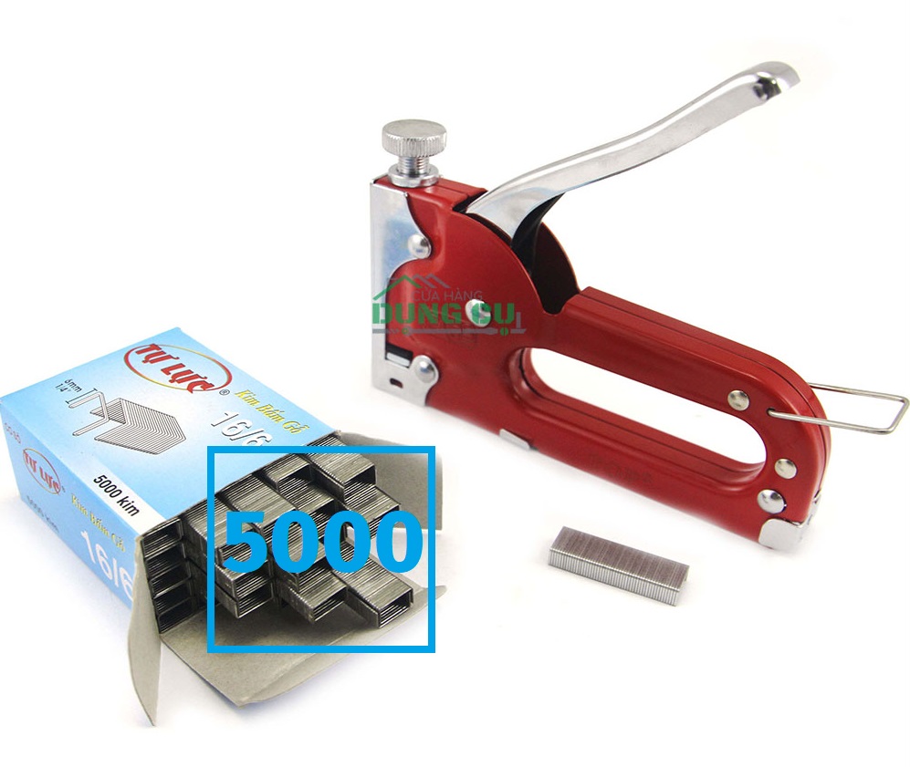 Kìm bấm đinh ghim U điều chỉnh tăng lực Đỏ TOP TST-50011