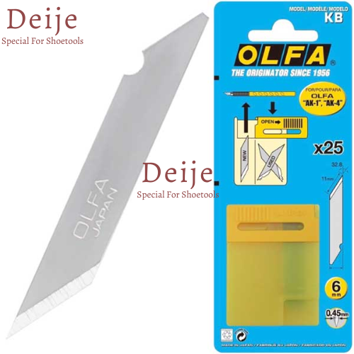 Hộp lưỡi dao Nhật OLFA KB (XB10) dùng cho dao AK-1 và AK-4 (25 lưỡi dao)